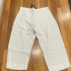 NWT Bryn Walker crop linen pants